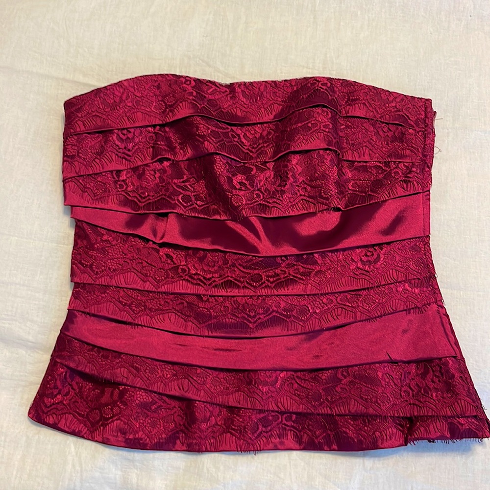 White House Black Market Strapless Top